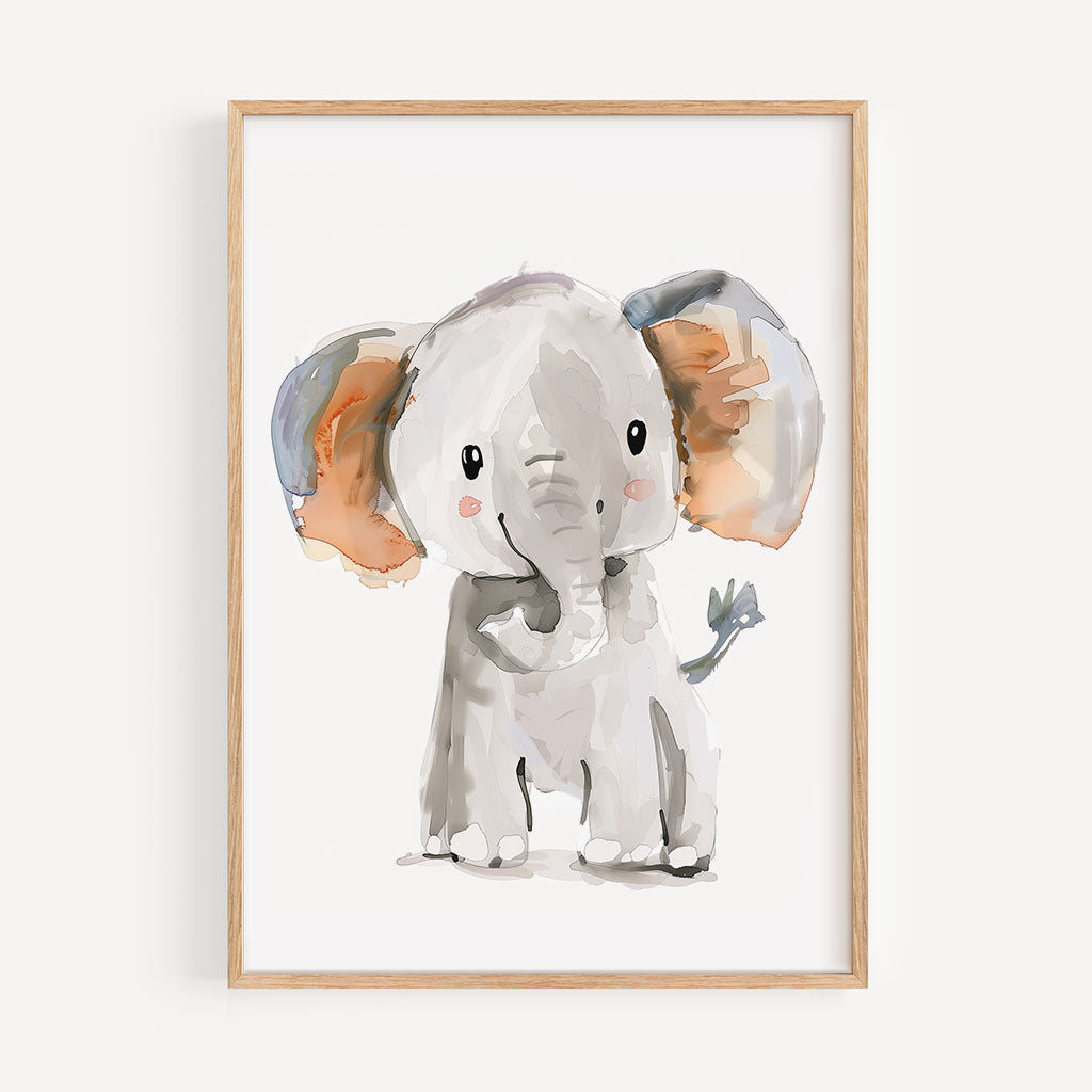 Olifant aquarel